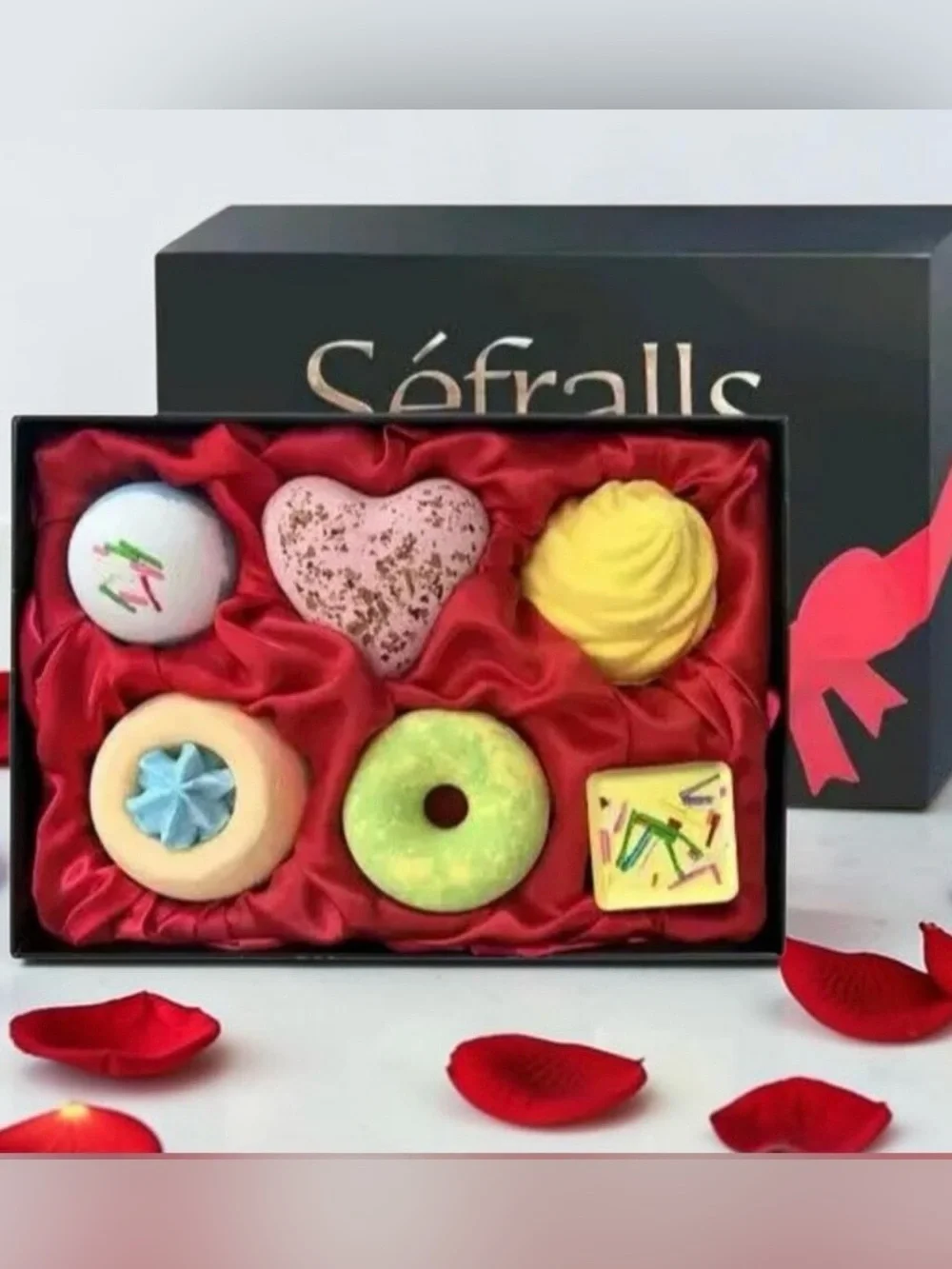 Buy Now✨6 Piece Scented Dessert Bath Bomb Bubble Bath Gift Box Set